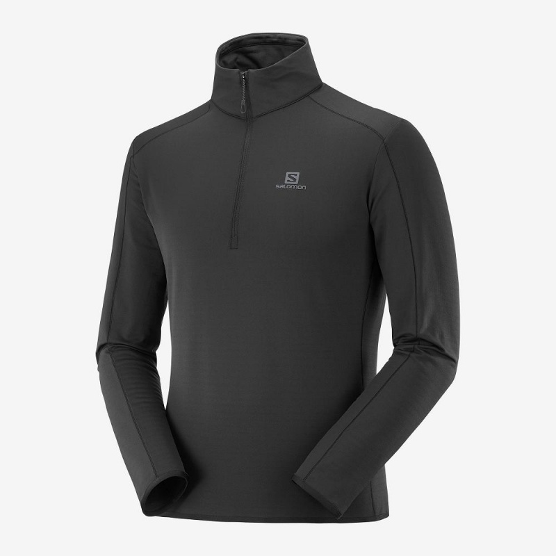 Salomon Outrack Half Zip Mid M Skijakker Svarte | 89670-DGSH