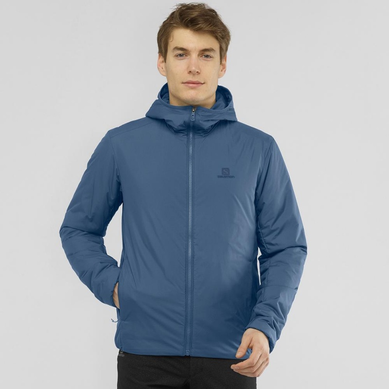 Salomon Outrack Insulated Hettegenser Marineblå | 60418-TFKC