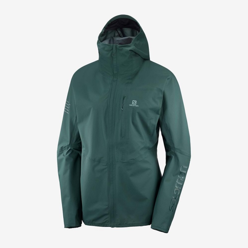 Salomon Outspeed 360 3L Jkt W Jakke Grønn | 45097-AYVE