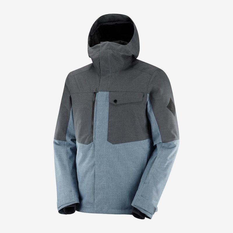 Salomon Powderstash Jacket M Skijakker Blå | 34056-DUKS