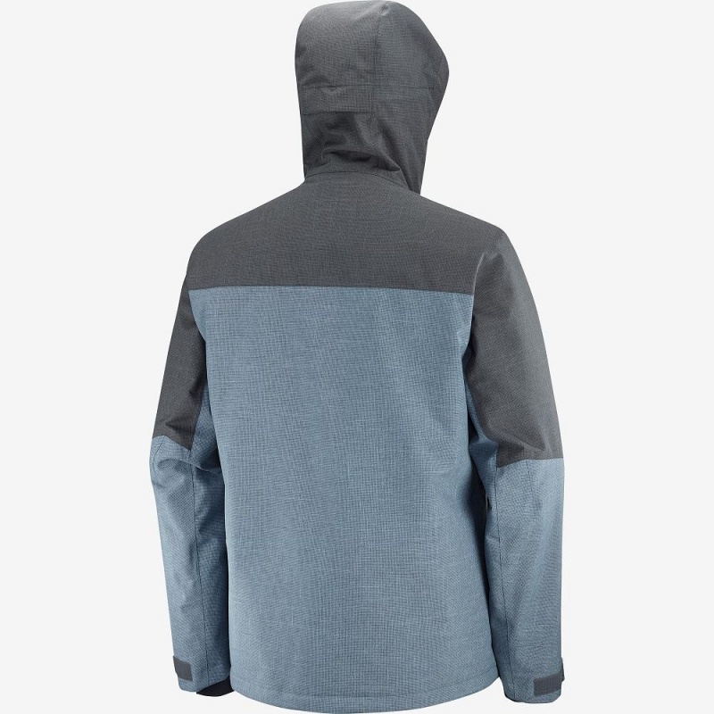 Salomon Powderstash Jacket M Skijakker Blå | 34056-DUKS