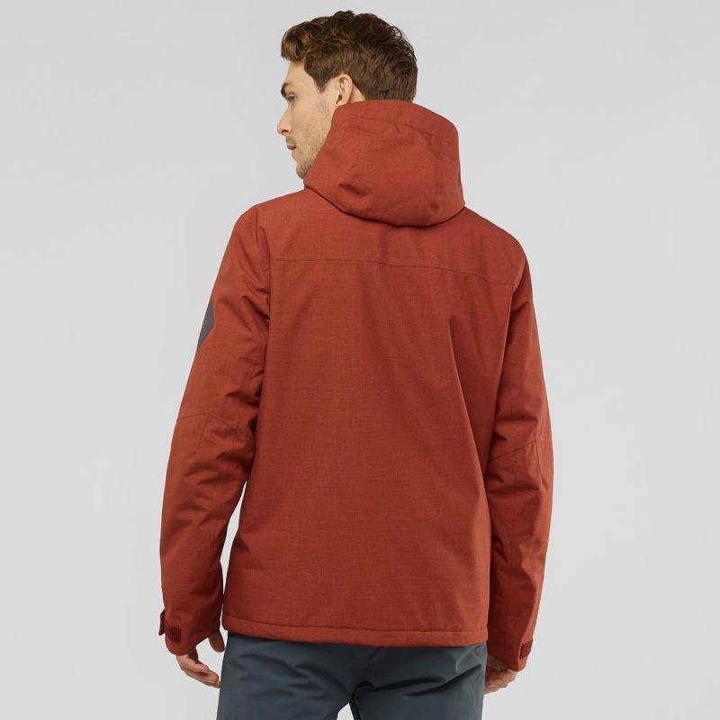 Salomon Powderstash Jacket M Skijakker Rød | 23608-SFEA