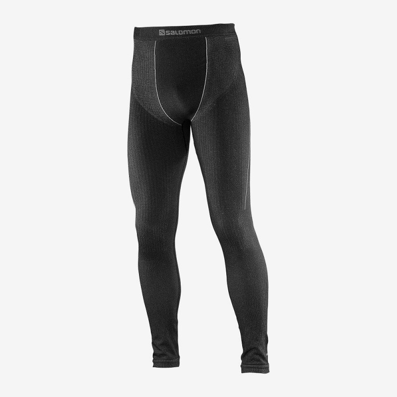 Salomon Primo Warm Tight Seamless M Tights Svarte | 76953-TUGJ