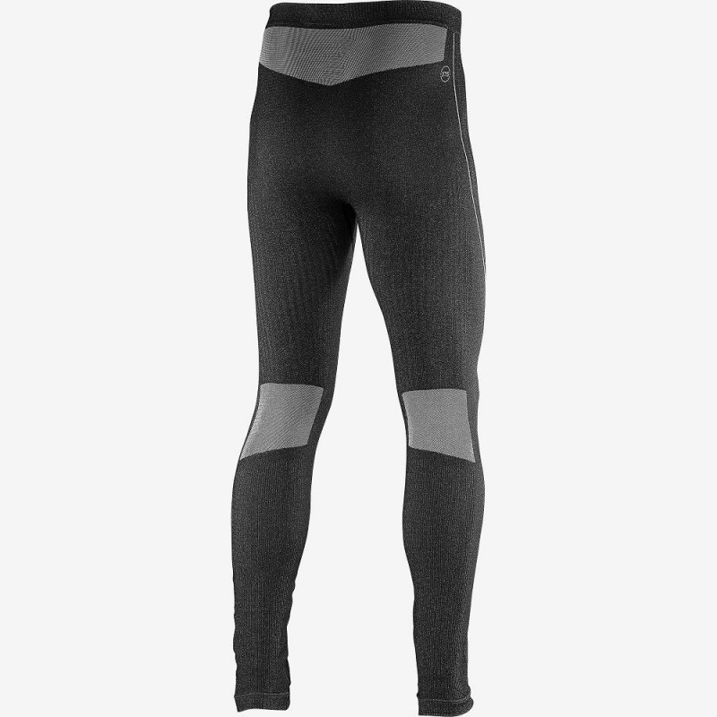 Salomon Primo Warm Tight Seamless M Tights Svarte | 76953-TUGJ