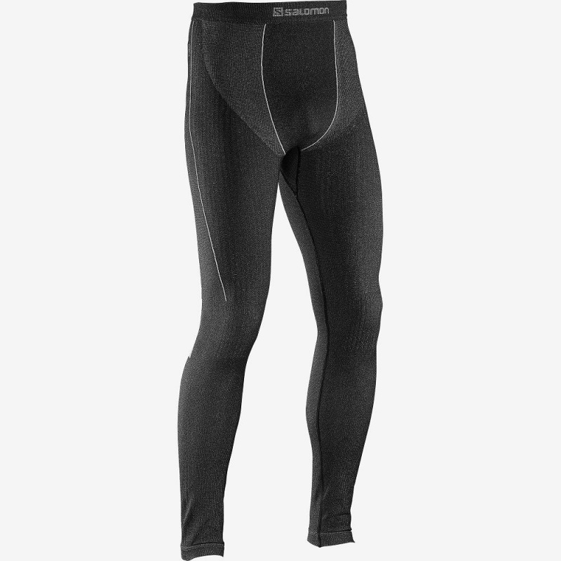 Salomon Primo Warm Tight Seamless M Tights Svarte | 76953-TUGJ