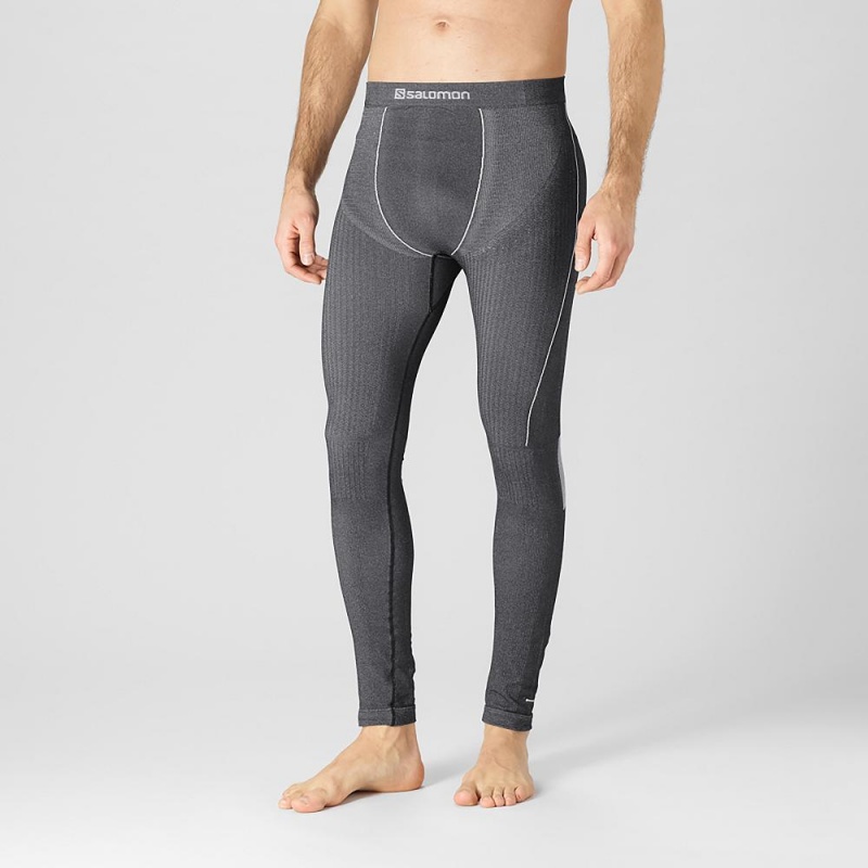 Salomon Primo Warm Tight Seamless M Tights Svarte | 76953-TUGJ