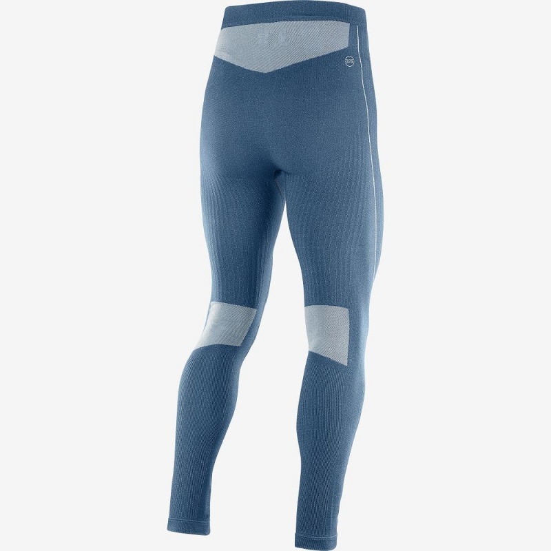 Salomon Primo Warm Tight Seamless M Tights Marineblå | 76091-BWDI