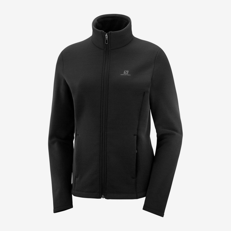 Salomon Radiant Full Zip Mellomlag W Skijakker Svarte | 76890-SIEK