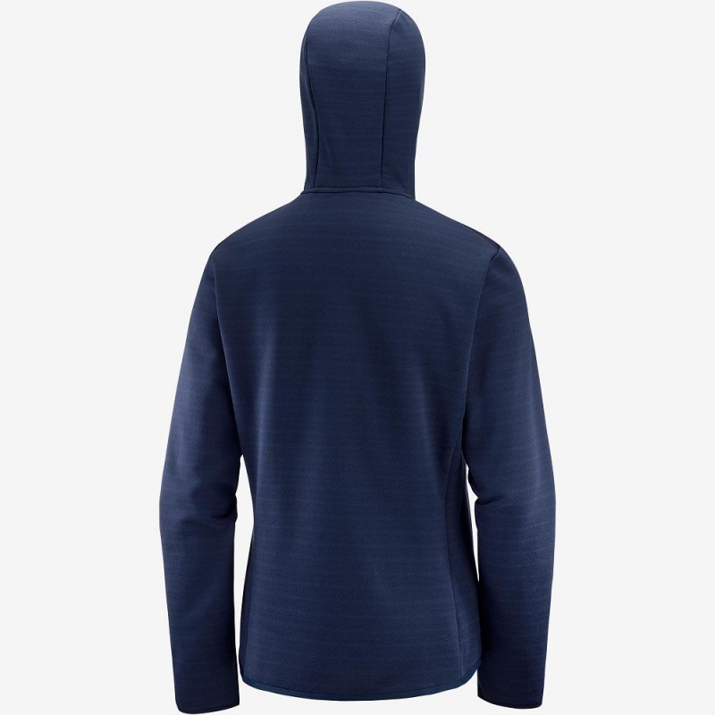 Salomon Radiant Hybrid Hoodie W Skijakker Marineblå | 04856-GSVF