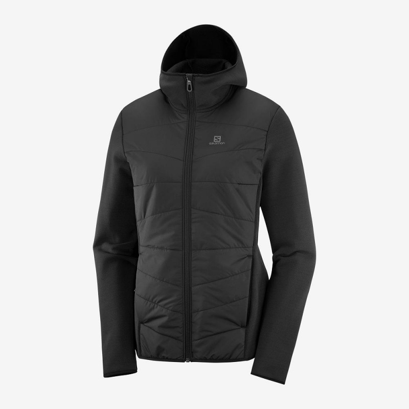 Salomon Radiant Hybrid Hoodie W Skijakker Svarte | 63195-WDMI