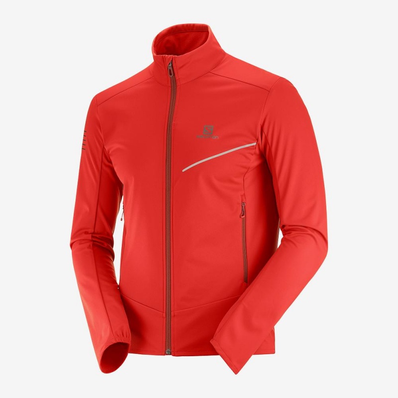 Salomon Rs Softshell Jkt M Jakke Rød | 15946-IKQZ