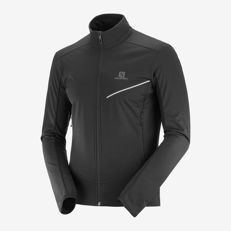 Salomon Rs Softshell Jkt M Jakke Svarte | 49780-JBZL