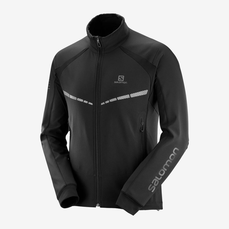 Salomon Rs Warm Softshell Jkt M Jakke Svarte | 27986-CXIN