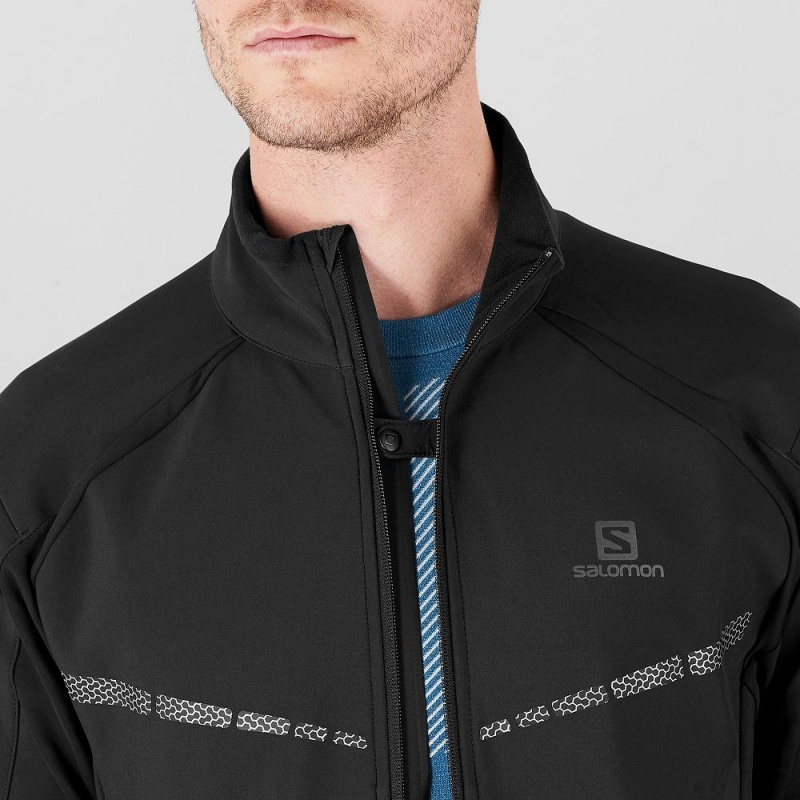 Salomon Rs Warm Softshell Jkt M Jakke Svarte | 27986-CXIN