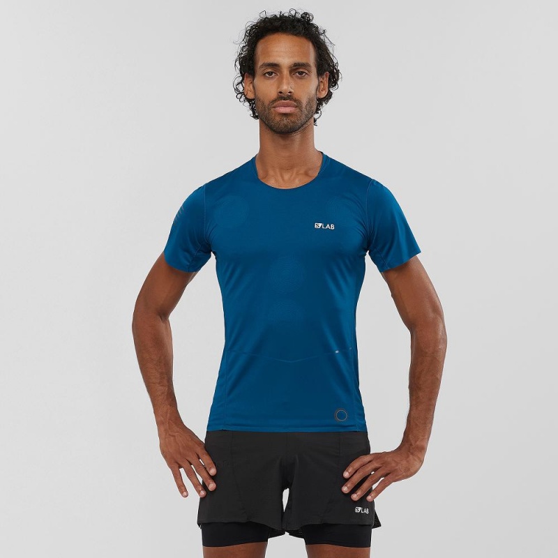 Salomon S Lab Nso Tee M Topper Blå | 12953-IZGP