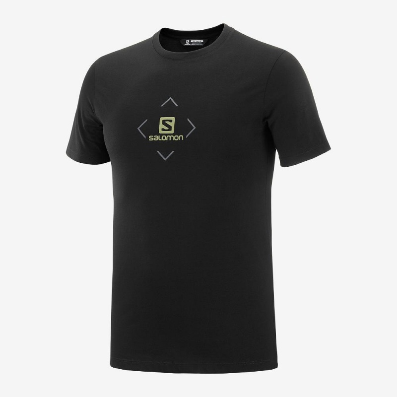 Salomon Salomon Bomull Tee M T-skjorte Svarte | 89150-RQDO