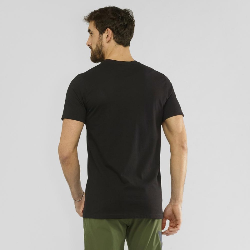 Salomon Salomon Bomull Tee M T-skjorte Svarte | 89150-RQDO