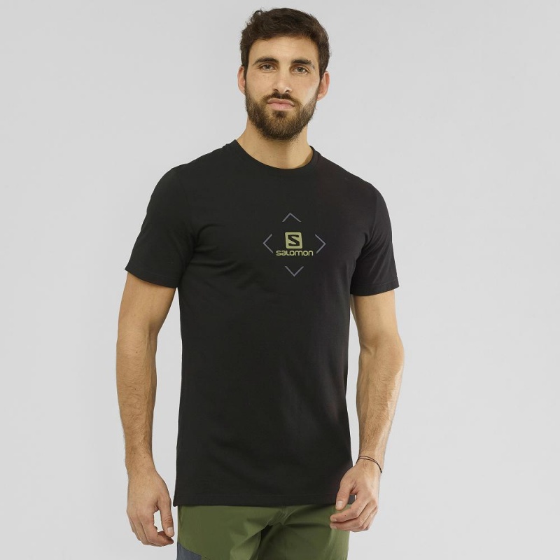 Salomon Salomon Bomull Tee M T-skjorte Svarte | 89150-RQDO