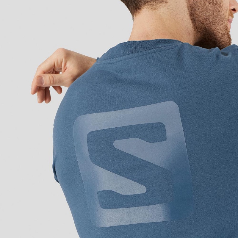 Salomon Shift Crewneck M Pullover Marineblå | 10398-YGWH