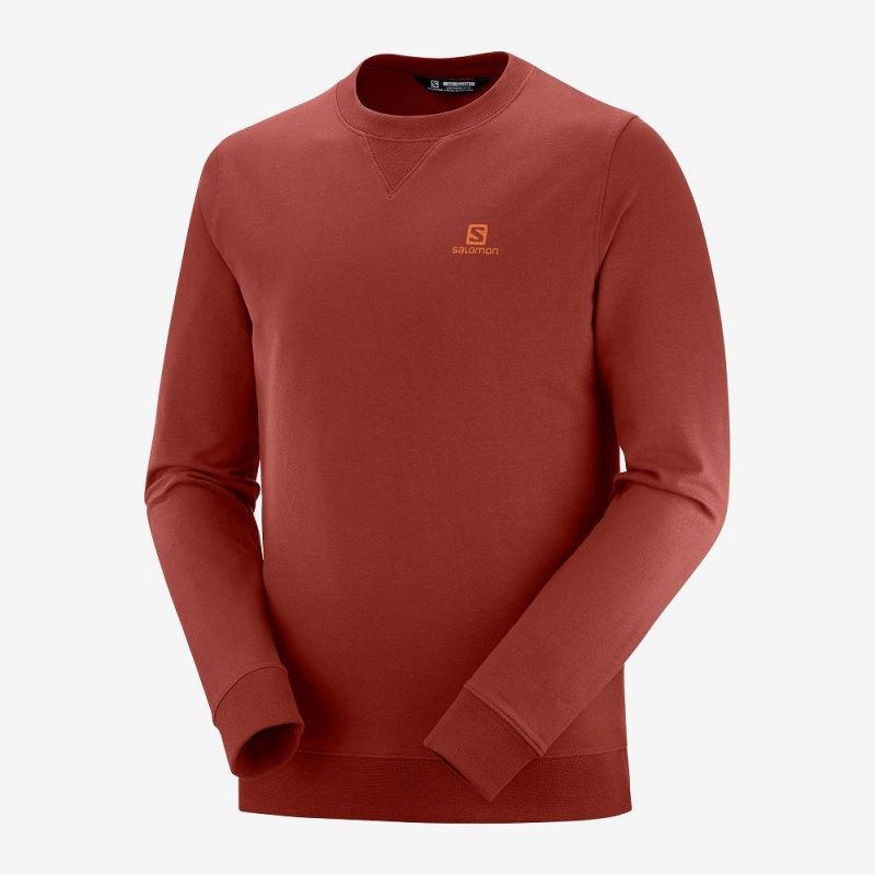 Salomon Shift Crewneck M Pullover Rød | 94287-SCHO