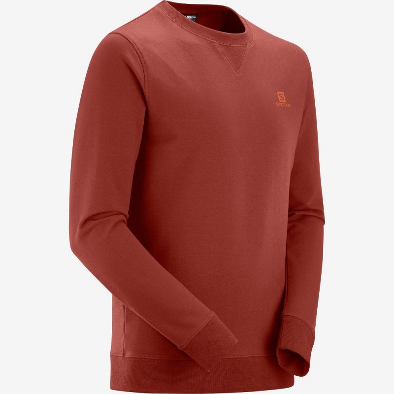 Salomon Shift Crewneck M Pullover Rød | 94287-SCHO