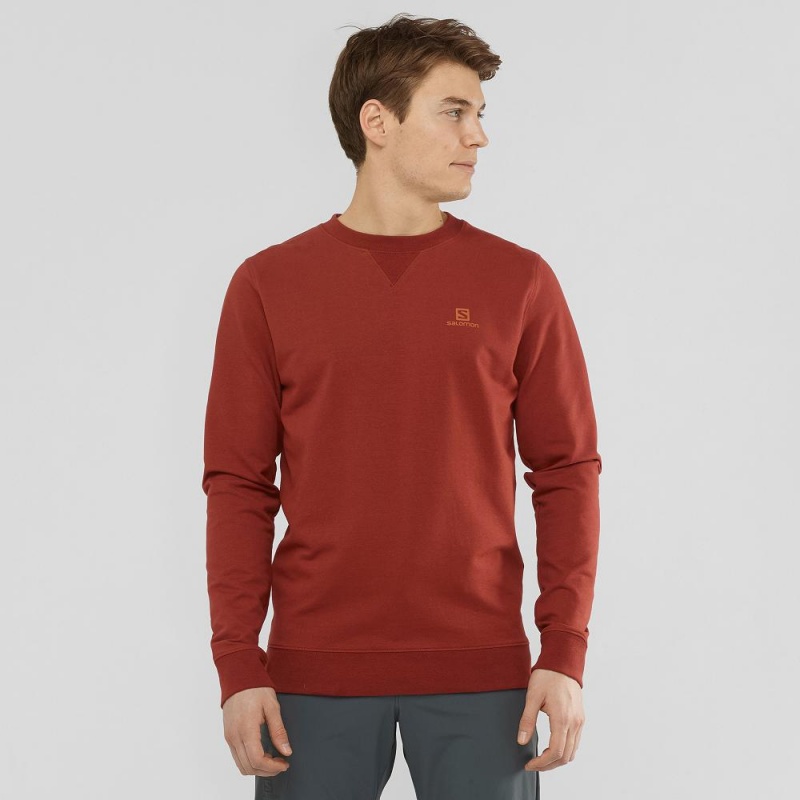 Salomon Shift Crewneck M Pullover Rød | 94287-SCHO