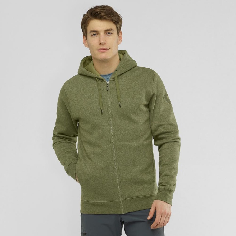 Salomon Shift Full Zip Hoodie M Løpejakke Grønn | 41083-MCUB