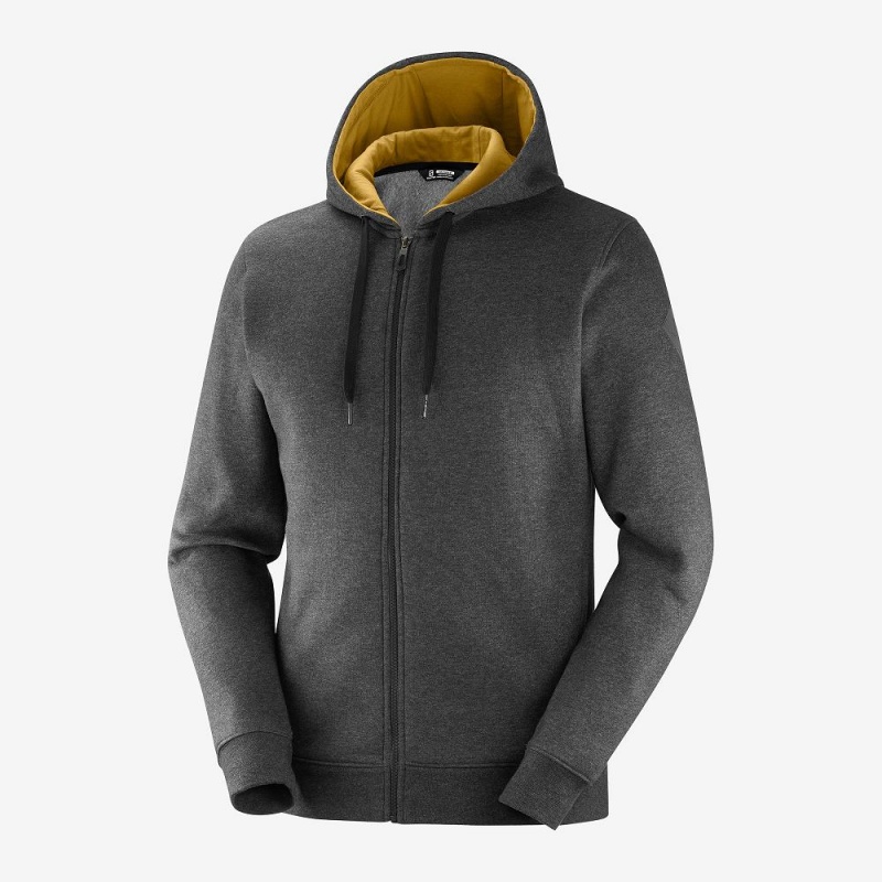 Salomon Shift Full Zip Hoodie M Løpejakke Svarte | 95708-XHDT