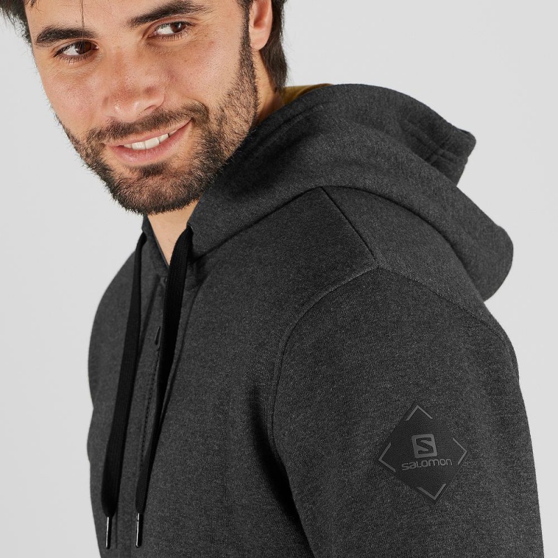 Salomon Shift Full Zip Hoodie M Løpejakke Svarte | 95708-XHDT