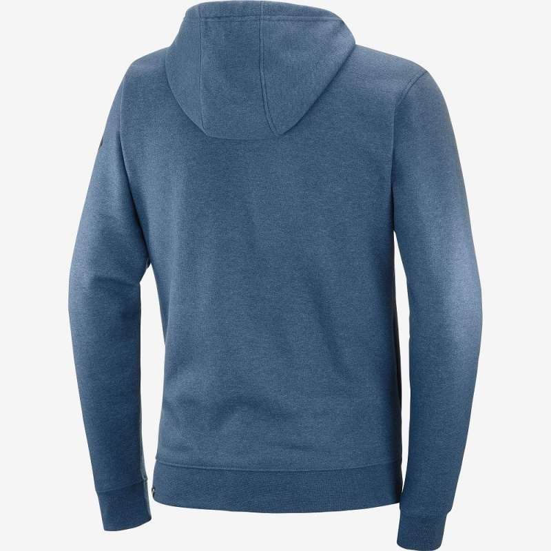 Salomon Shift Full Zip Hoodie M Løpejakke Marineblå | 93056-YQJL