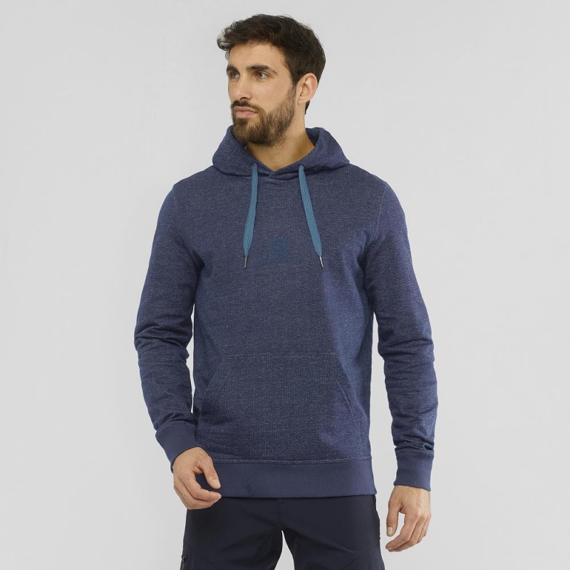 Salomon Shift Hoodie M Hettegenser Marineblå | 48619-BSQY