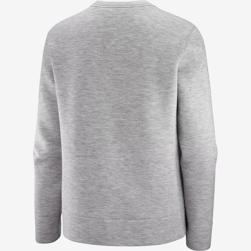 Salomon Sight Crew Neck W Pullover Gray | 40162-NWJY