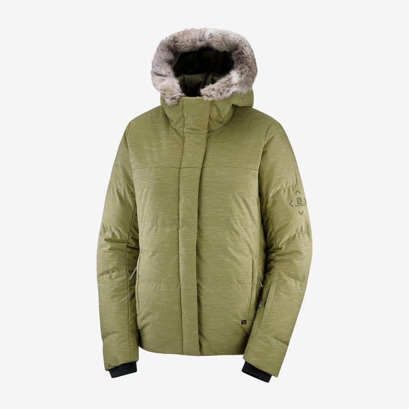 Salomon Snuggly Warm Jacket W Skijakker Grønn | 23518-DSAW