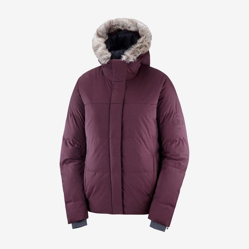 Salomon Snuggly Warm Jacket W Skijakker Lilla | 47965-WEZR