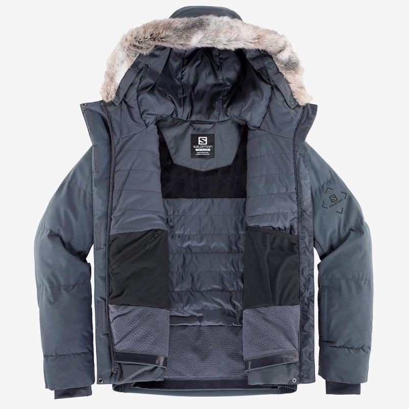 Salomon Snuggly Warm Jacket W Skijakker Gray | 56784-FVKZ