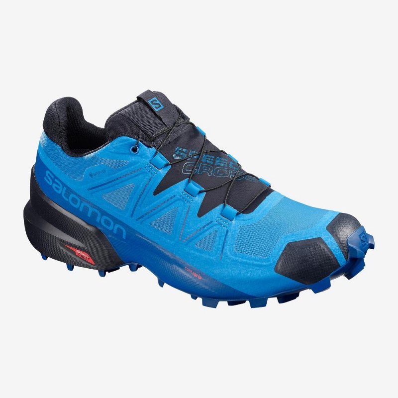 Salomon Speedcross 5 Gore-Tex Trail Løpesko Blå | 25907-JINK