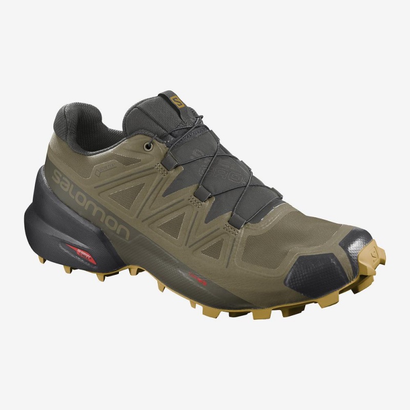 Salomon Speedcross 5 Gore-Tex Trail Løpesko Grønn | 24571-AEIV