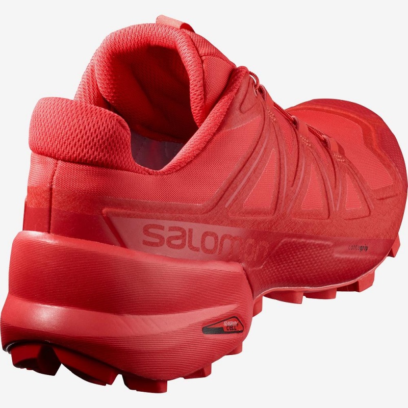 Salomon Speedcross 5 Trail Løpesko Rød | 65723-KQDP