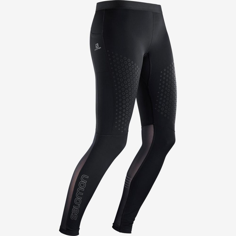 Salomon Support Tight W Tights Svarte | 71490-XNQH