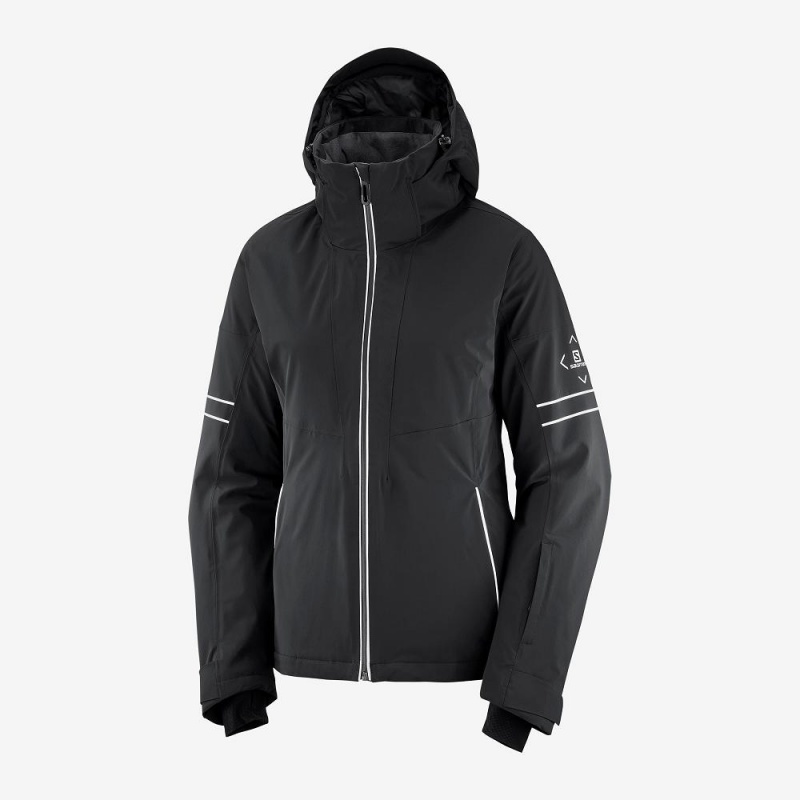 Salomon The Brilliant Jacket W Skijakker Svarte | 03179-XCDR