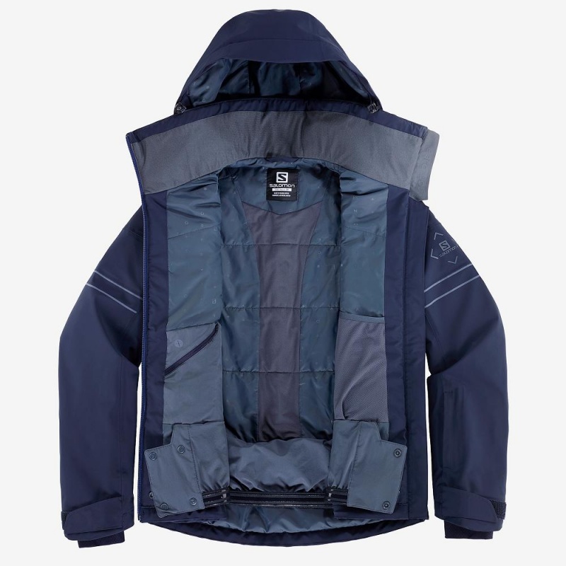 Salomon The Brilliant Jacket W Skijakker Marineblå | 82564-WYRH