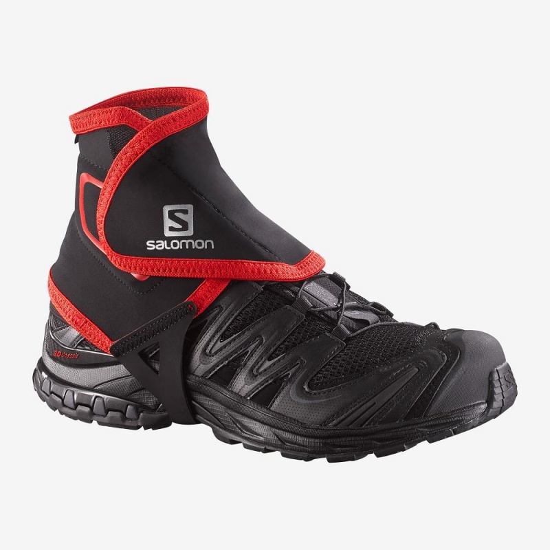 Salomon Trail Gaiters High Hals Gamasje Svarte | 28561-NHEO