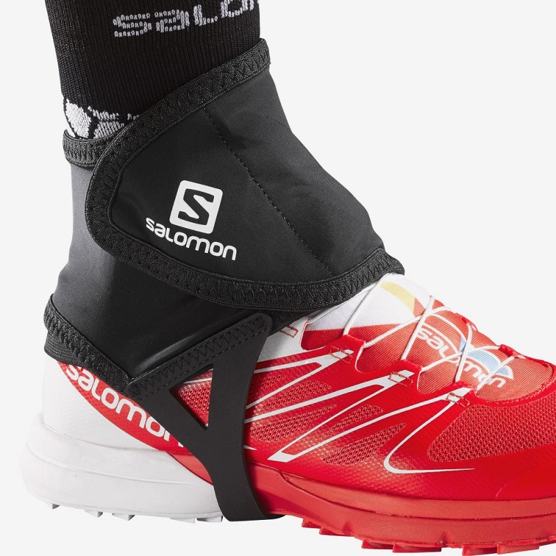 Salomon Trail Gaiters Low Hals Gamasje Svarte | 47152-LNAW