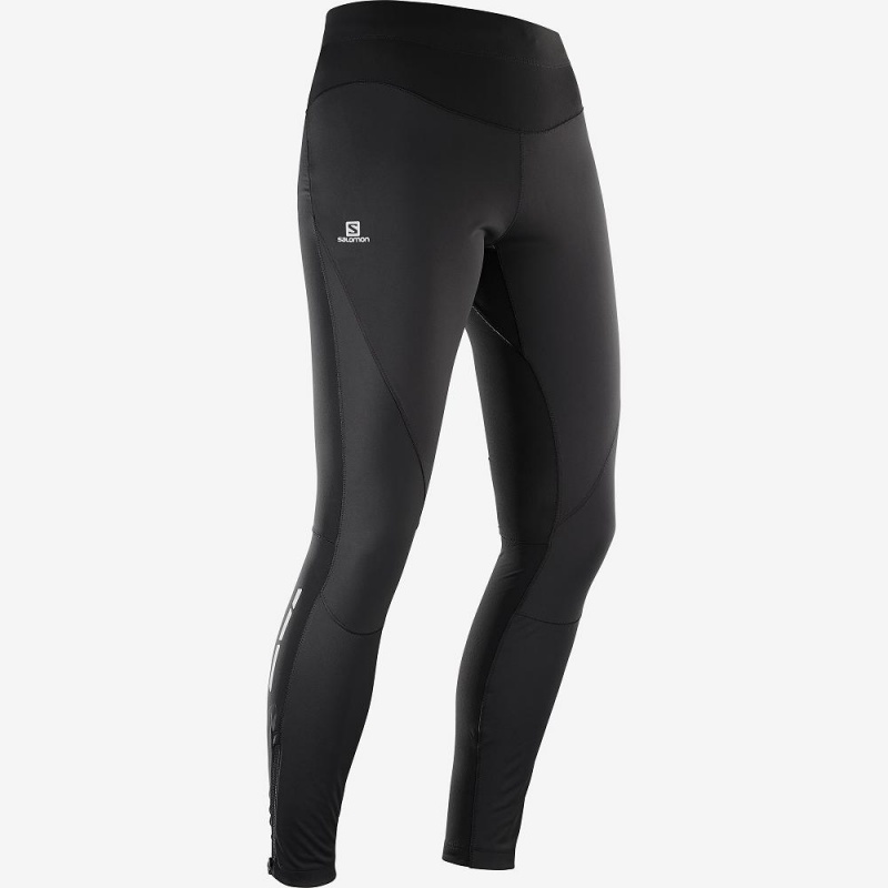 Salomon Trail Runner Ws Tight W Tights Svarte | 97186-DKIC