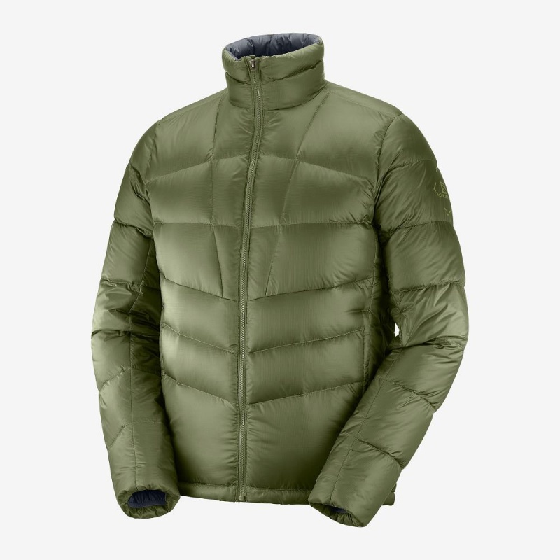 Salomon Transition Down Jacket M Jakke Grønn | 19265-DKFC