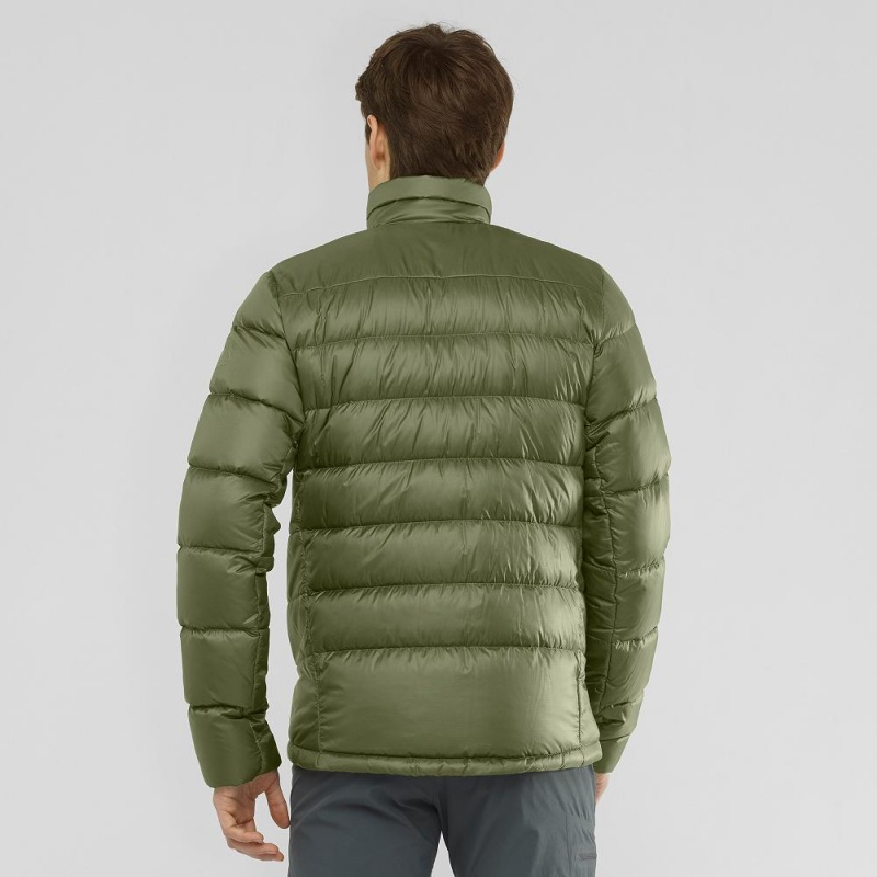 Salomon Transition Down Jacket M Jakke Grønn | 19265-DKFC