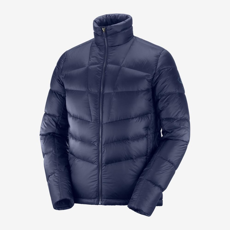 Salomon Transition Down Jacket M Jakke Marineblå | 90785-QMIY