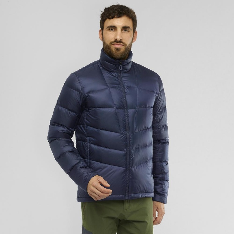 Salomon Transition Down Jacket M Jakke Marineblå | 90785-QMIY