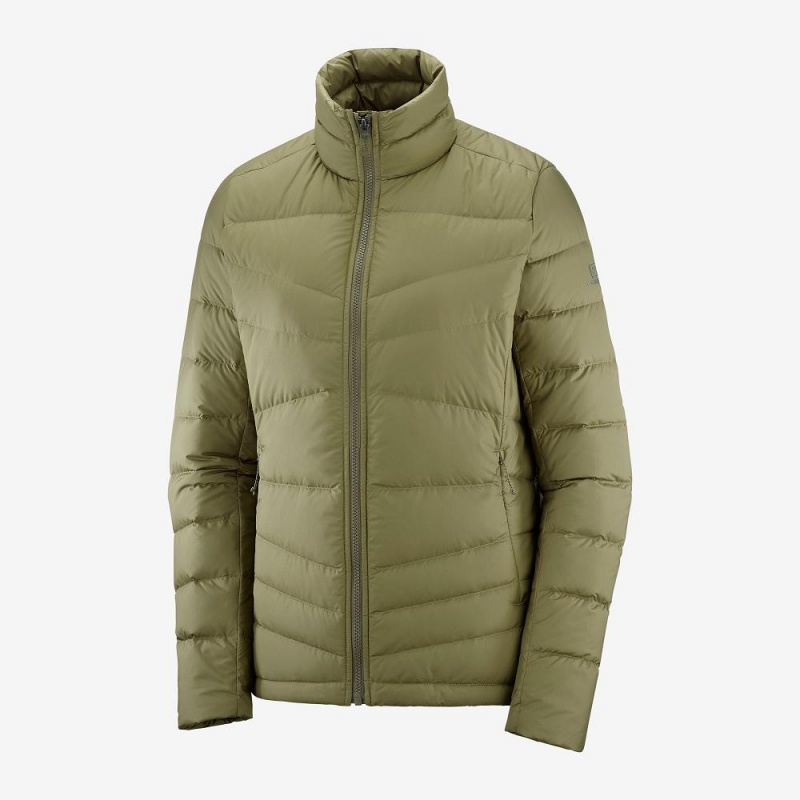 Salomon Transition Down Jacket W Jakke Grønn | 86430-GZWL