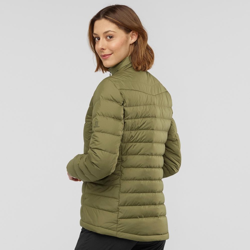 Salomon Transition Down Jacket W Jakke Grønn | 86430-GZWL